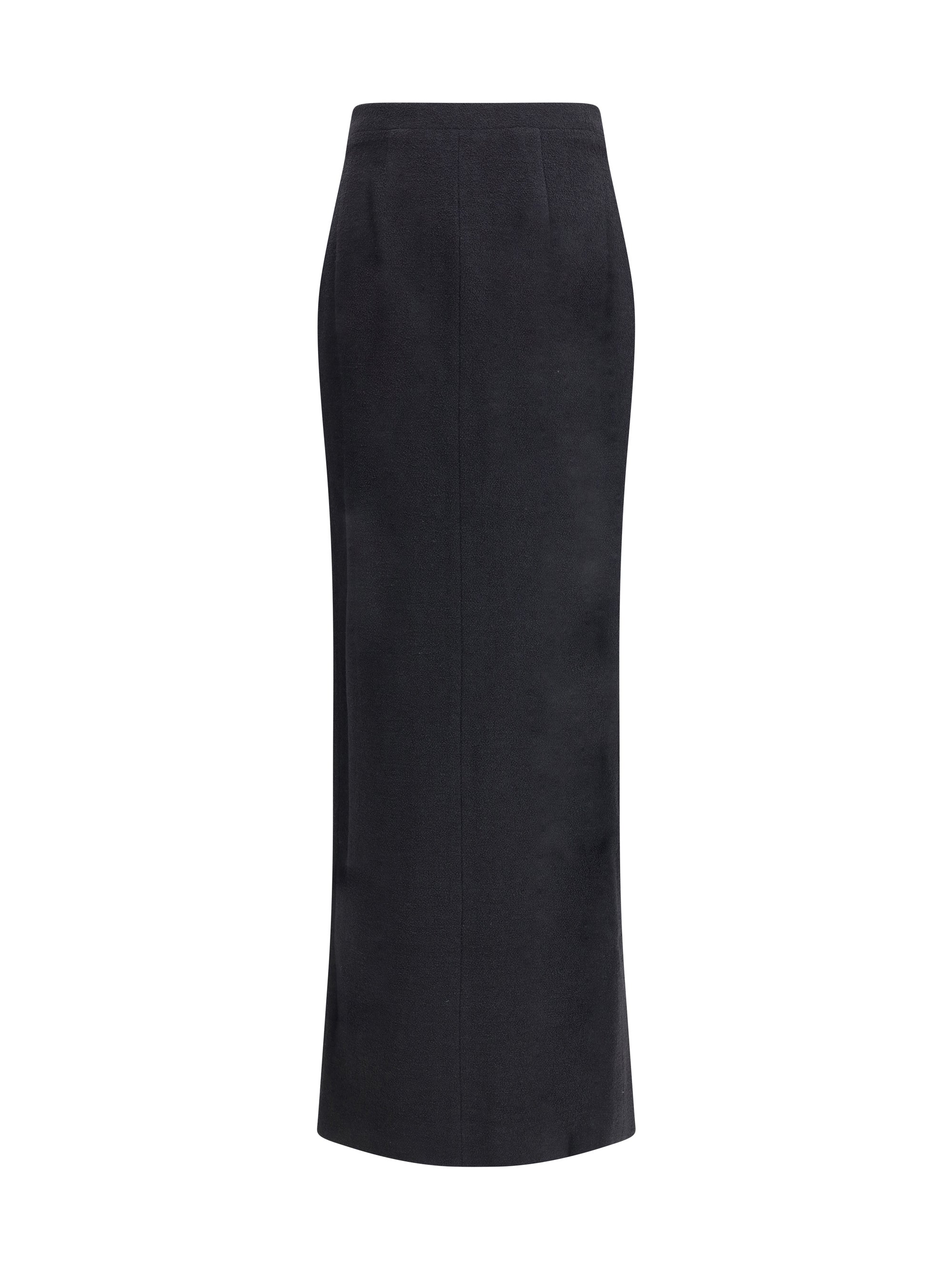 tweed long skirt