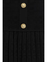 BALMAIN 36 pleated mini dress