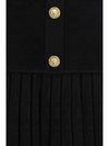 pleated mini dress