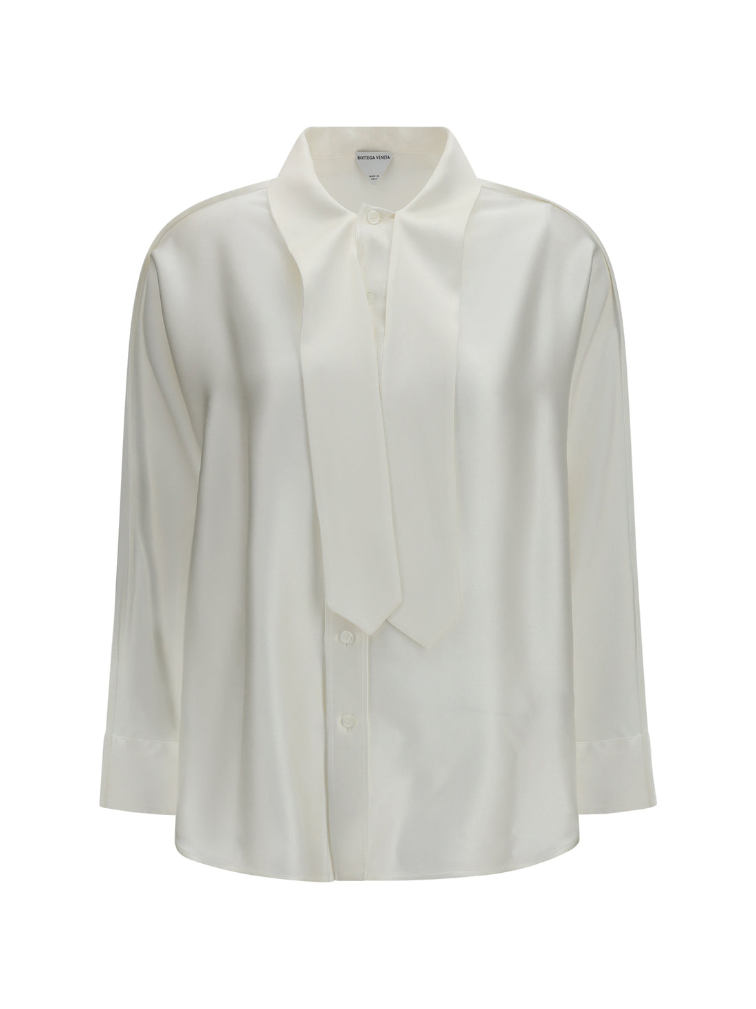 BOTTEGA VENETA 40 oversized fluid silk satin shirt