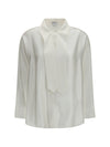 oversized fluid silk satin shirt