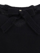 VALENTINO M wool sweater with a bow at the back