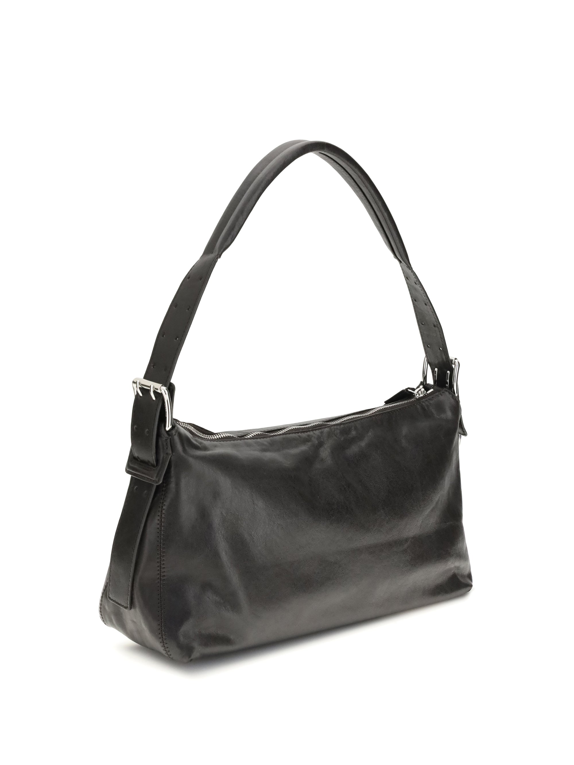 baguette belted shoulder bag
