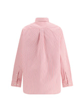 MIU MIU 40 striped poplin shirt