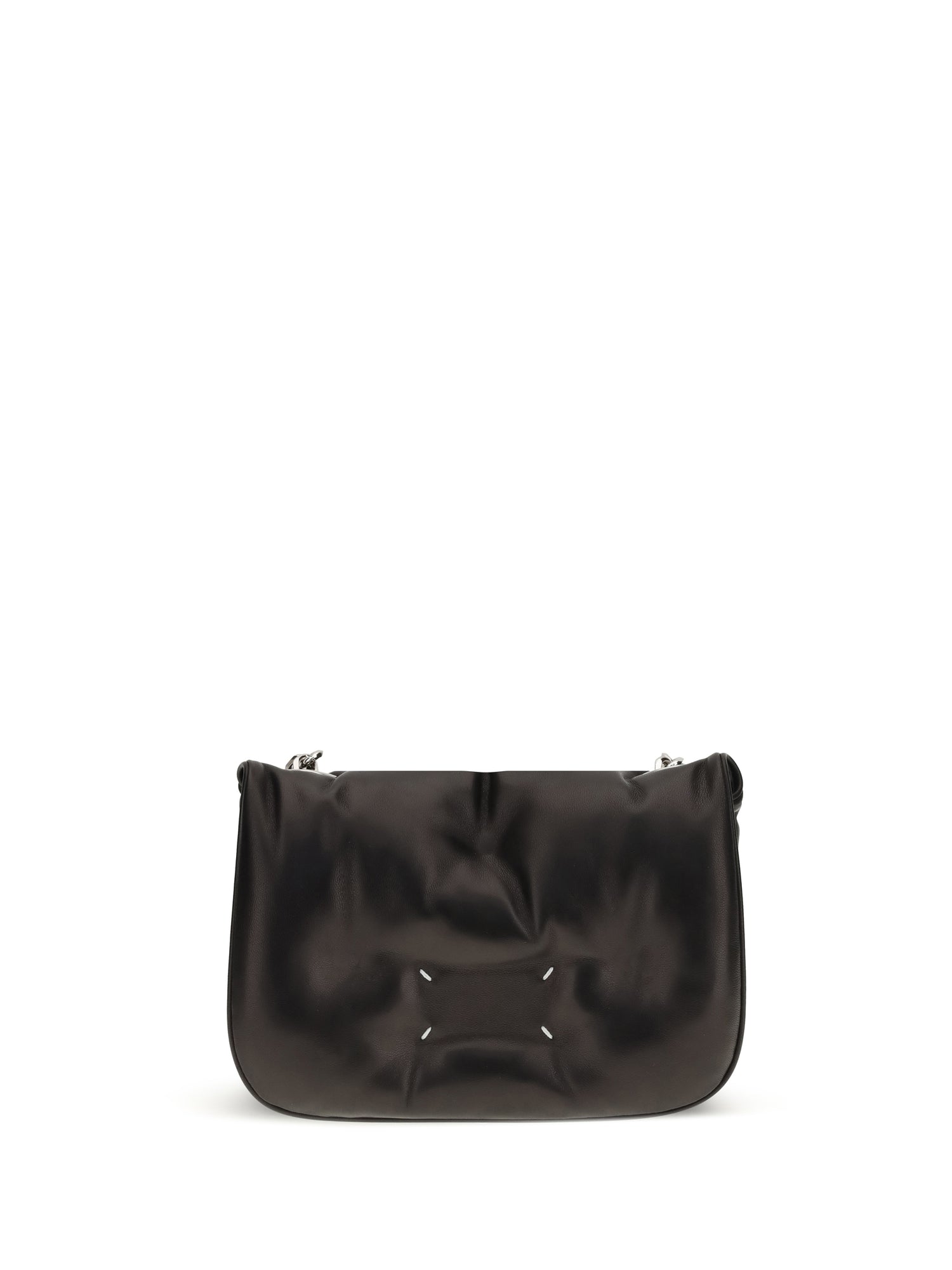 MARGIELA OS glam slam flap quilted leather mini bag