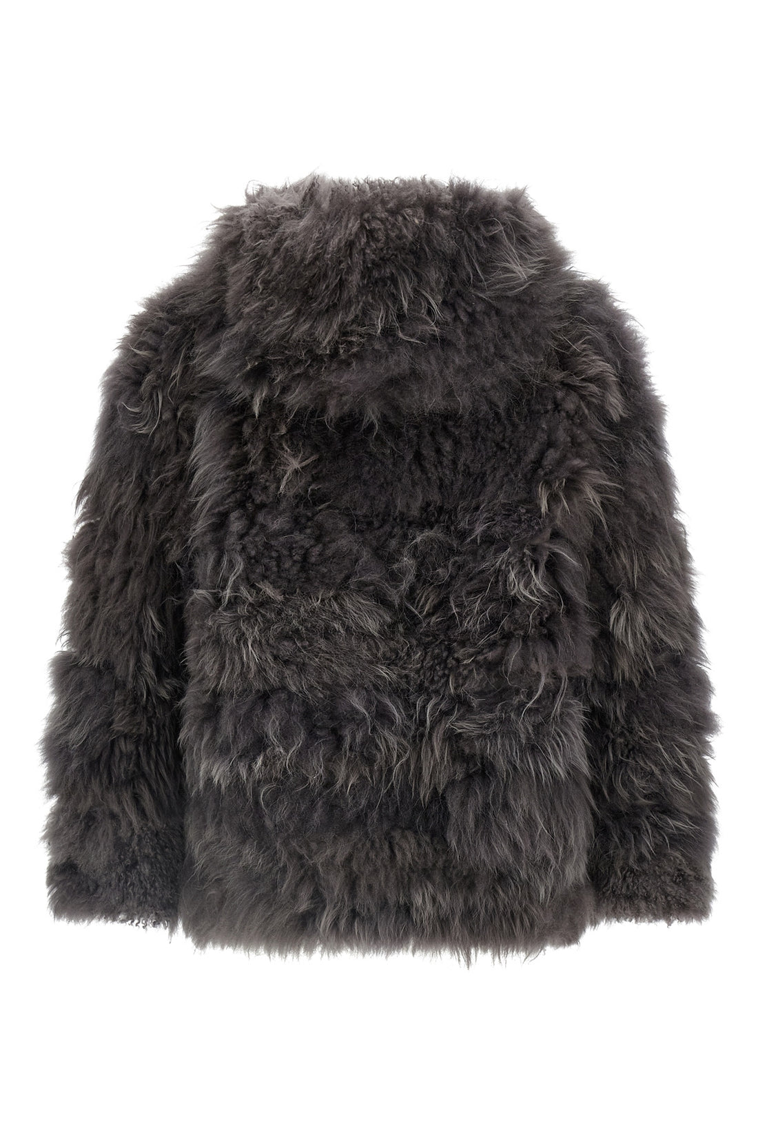SIMONETTA RAVIZZA 38 flen long-haired cashmere fur coat