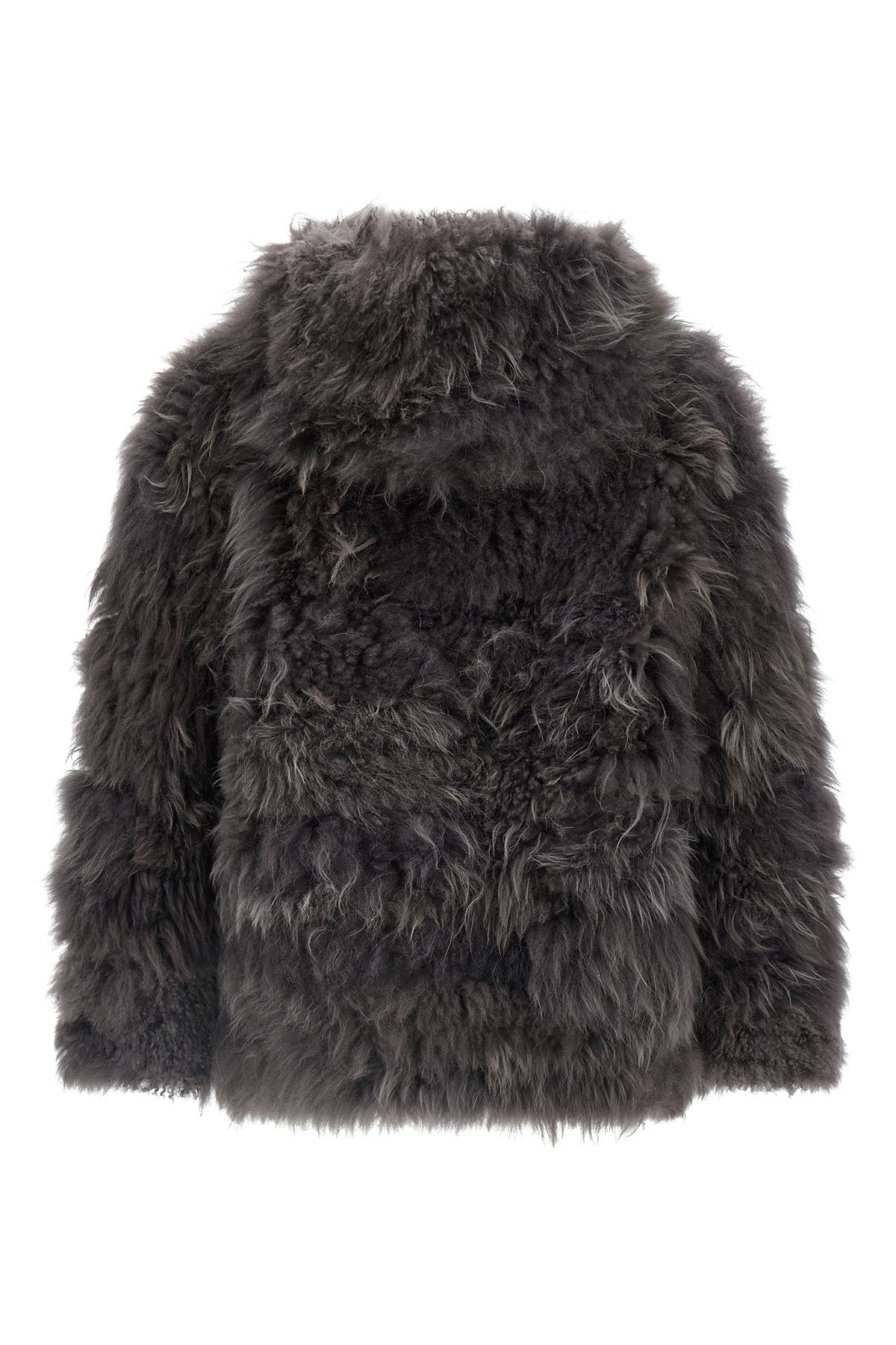 flen long-haired cashmere fur coat
