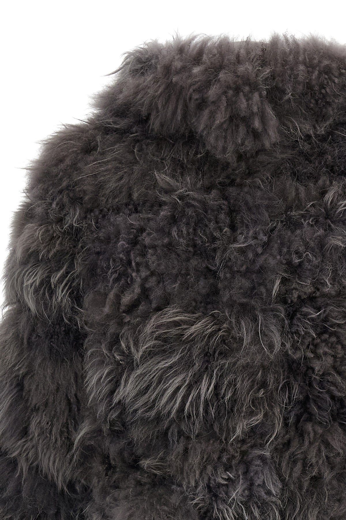 flen long-haired cashmere fur coat
