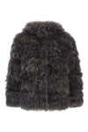 flen long-haired cashmere fur coat