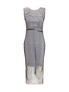 semi-sheer midi dress