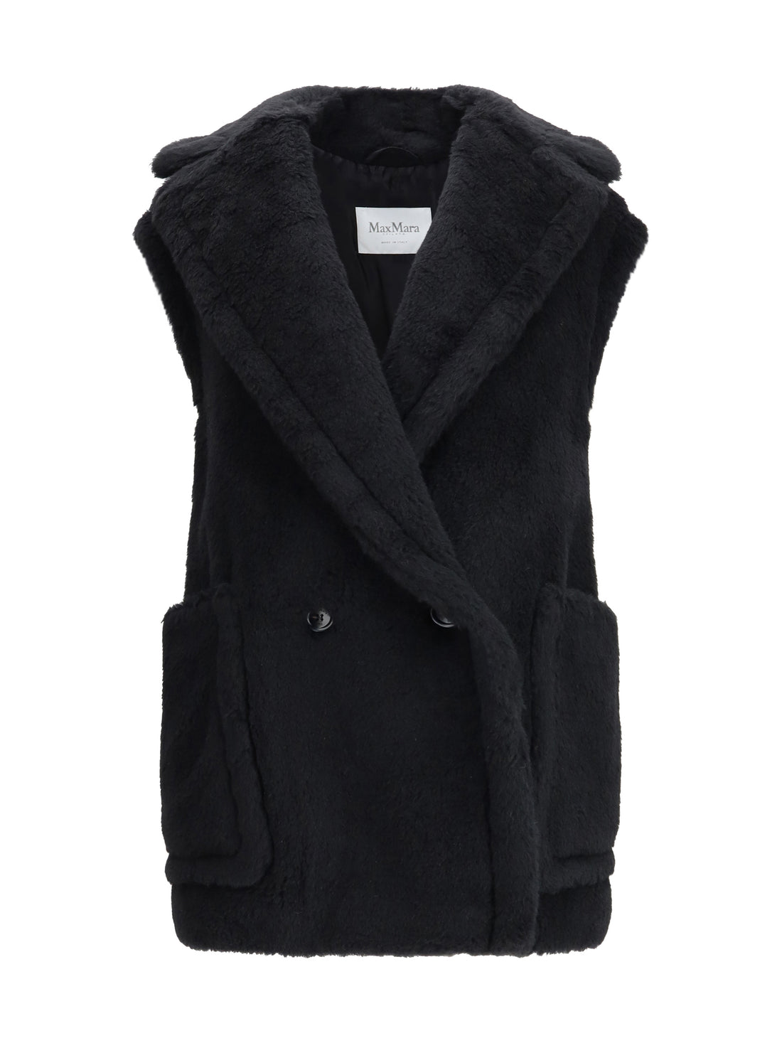 MAX MARA 38 teddy alpaca and wool vest