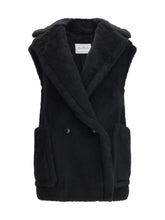 MAX MARA 38 teddy alpaca and wool vest