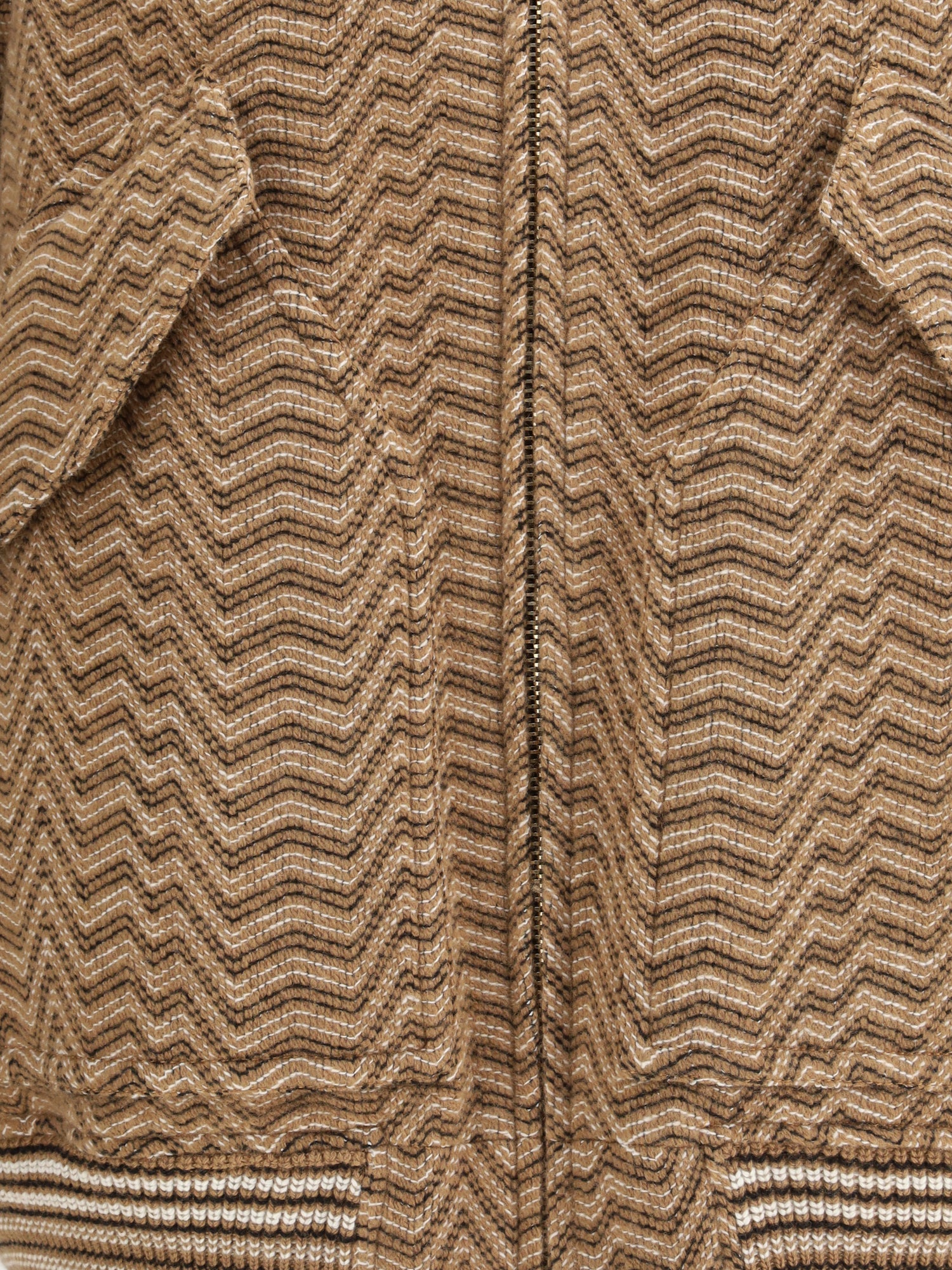 MISSONI M bomber with irregular chevron pattern