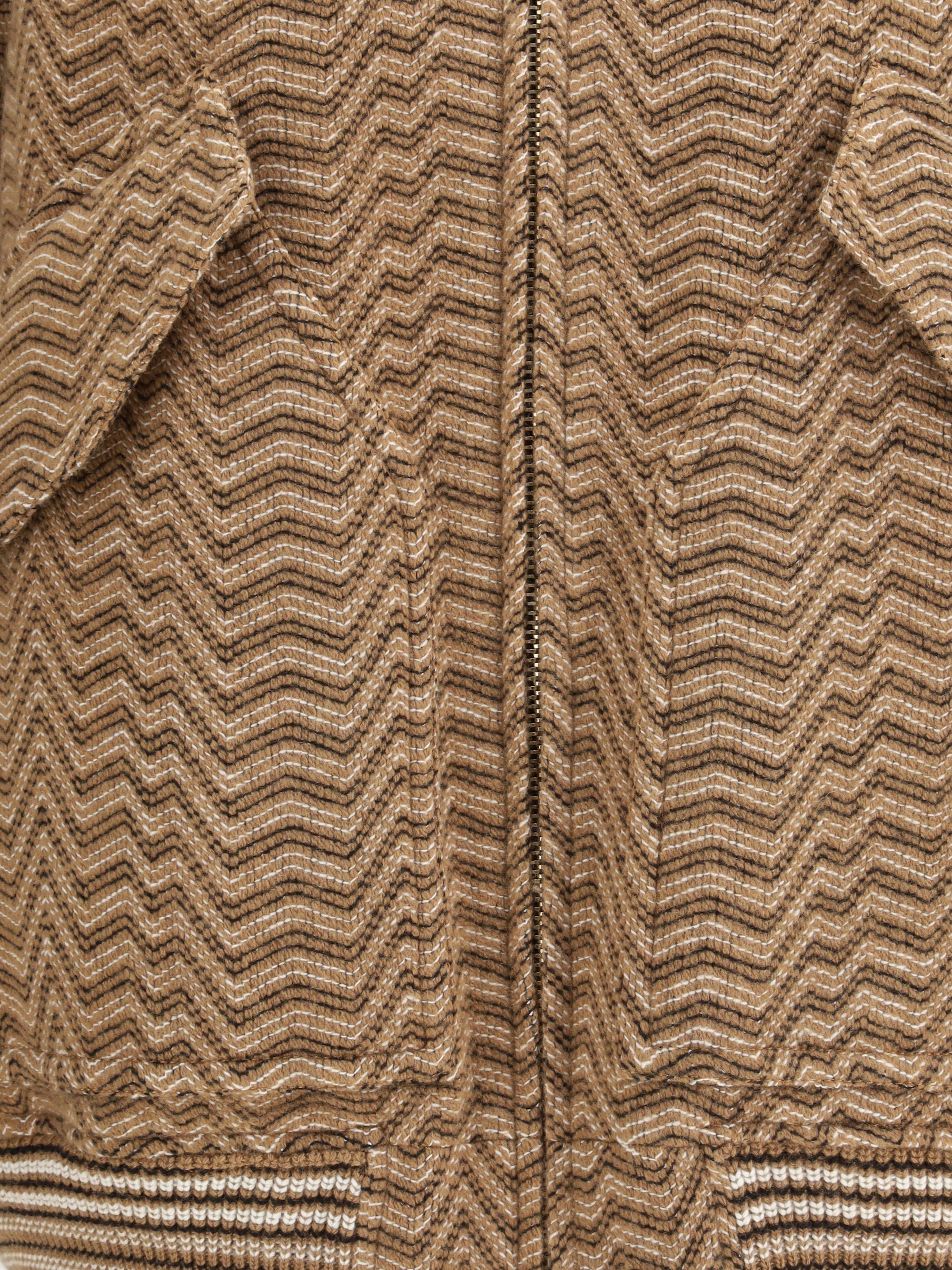 MISSONI M bomber with irregular chevron pattern