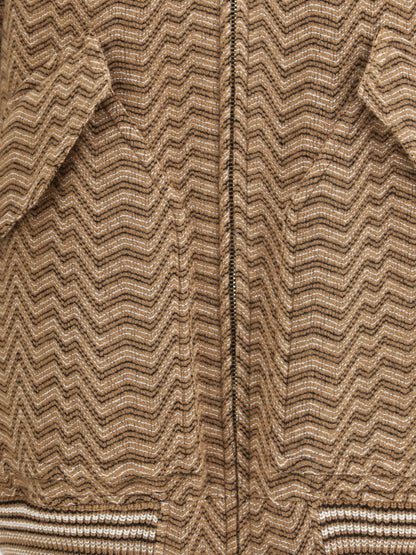 MISSONI M bomber with irregular chevron pattern
