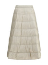 padded a-line skirt