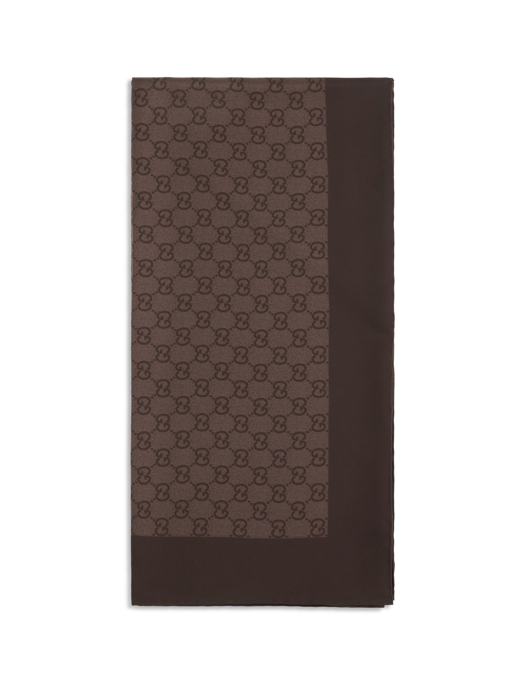 gg silk twill jacquard scarf