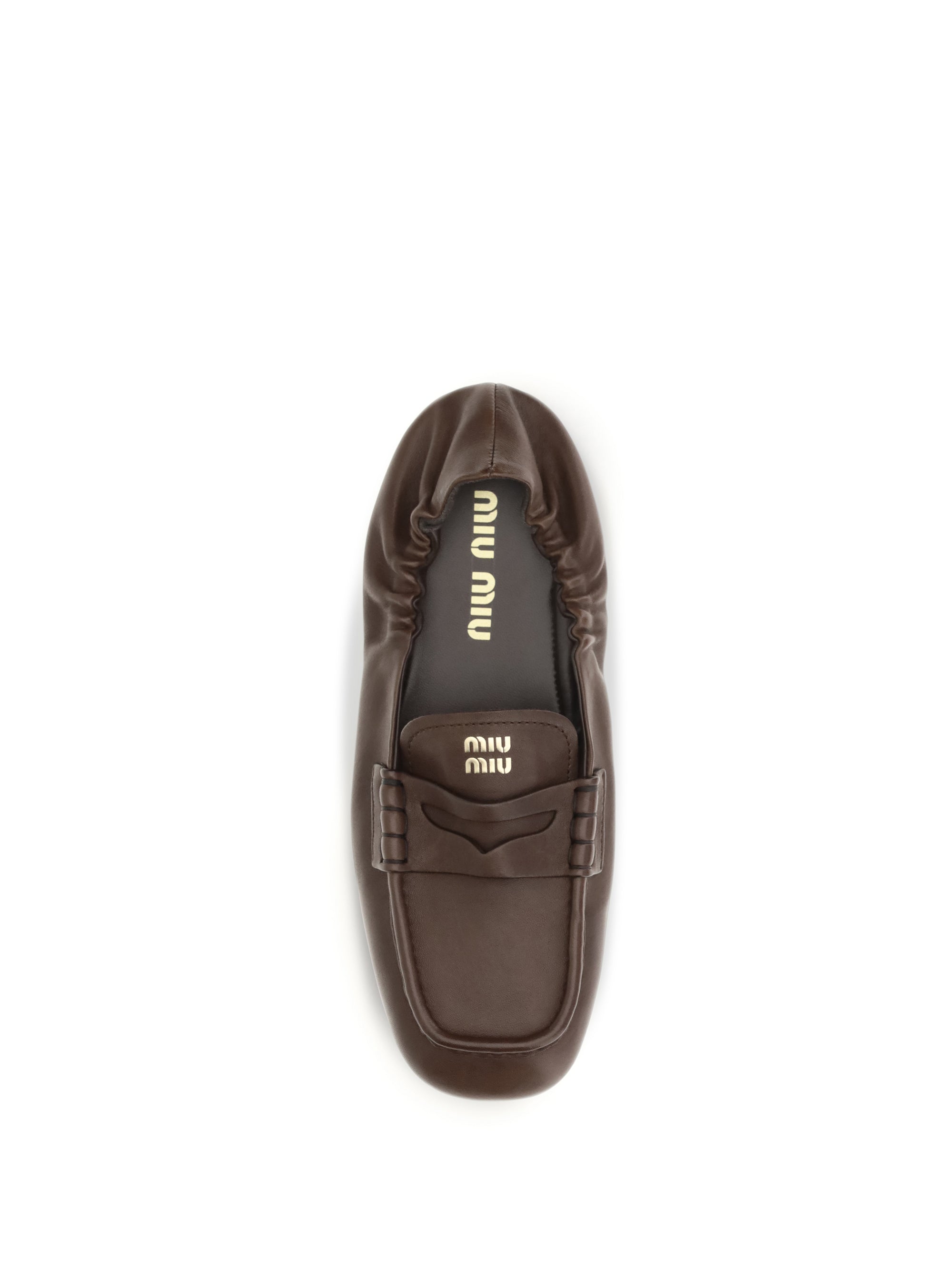 ruches loafers in nappa leather