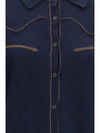 cropped western cashmere shirt