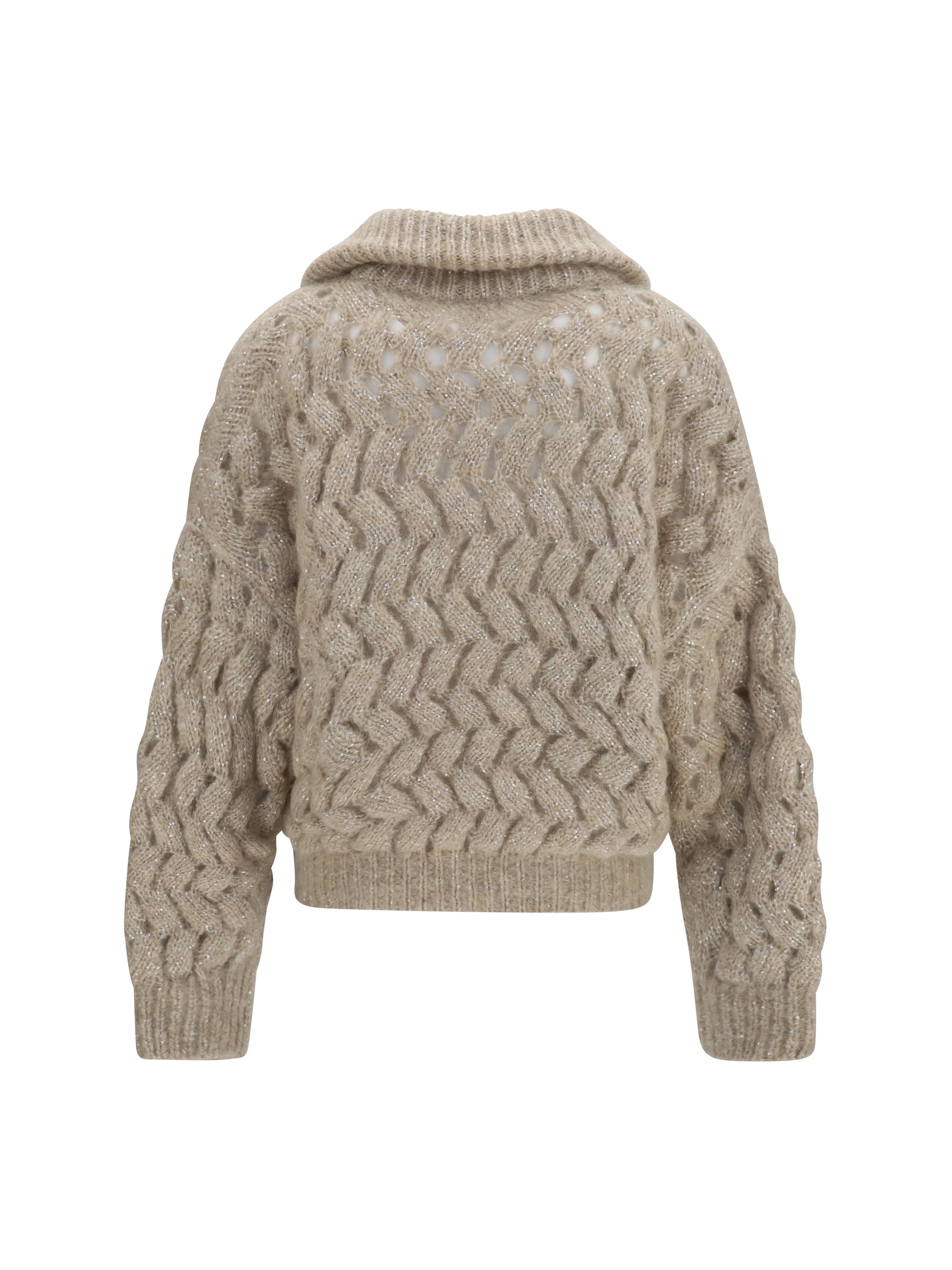 mohair and wool blend cardigan