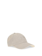 GANNI OS canvas cap with logo