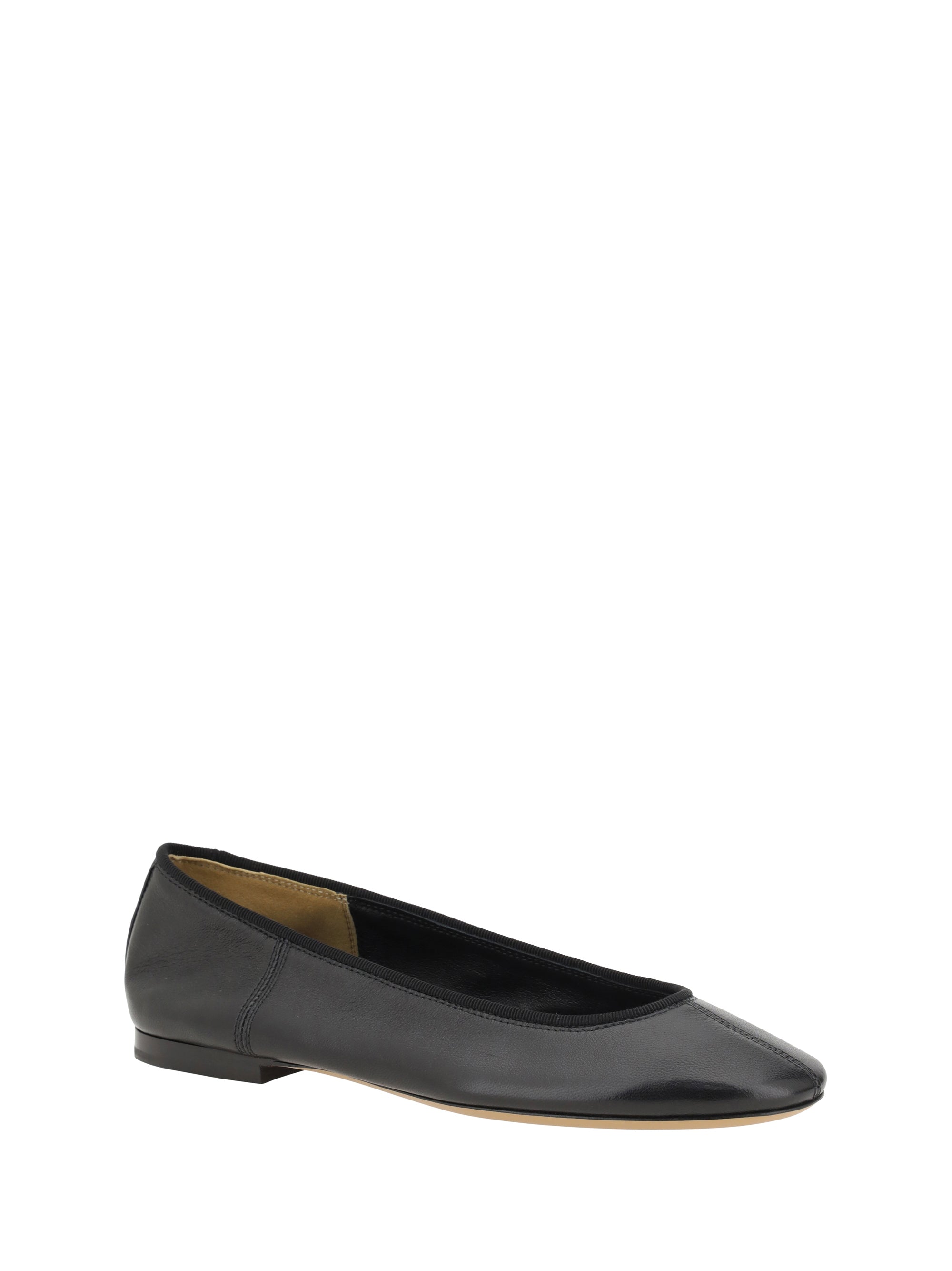 leather ballerinas