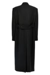 long tuxedo coat in double wool gabardine