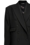 long tuxedo coat in double wool gabardine