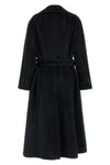the dolce & gabbana dressing gown coat stands out for its enveloping silhouette