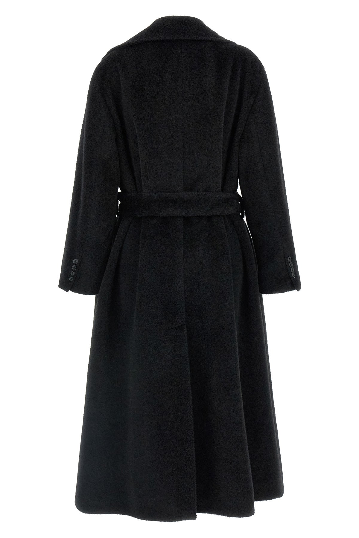 the dolce & gabbana dressing gown coat stands out for its enveloping silhouette