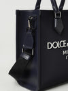 bag in nylon and leather with rubberized logo