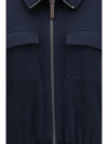 high-neck sweatshirt in cotton and silk blend