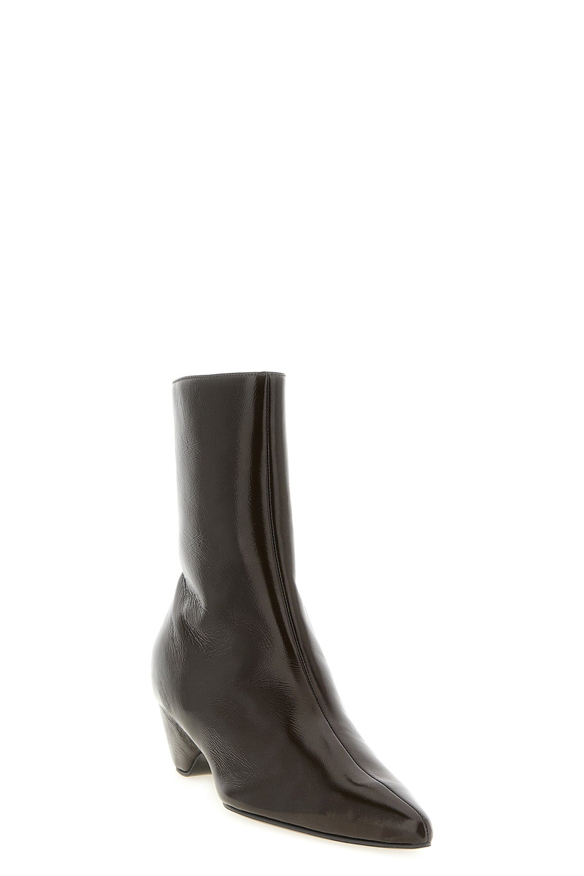 khaite sybil ankle boots redefine the classic silhouette through architectural