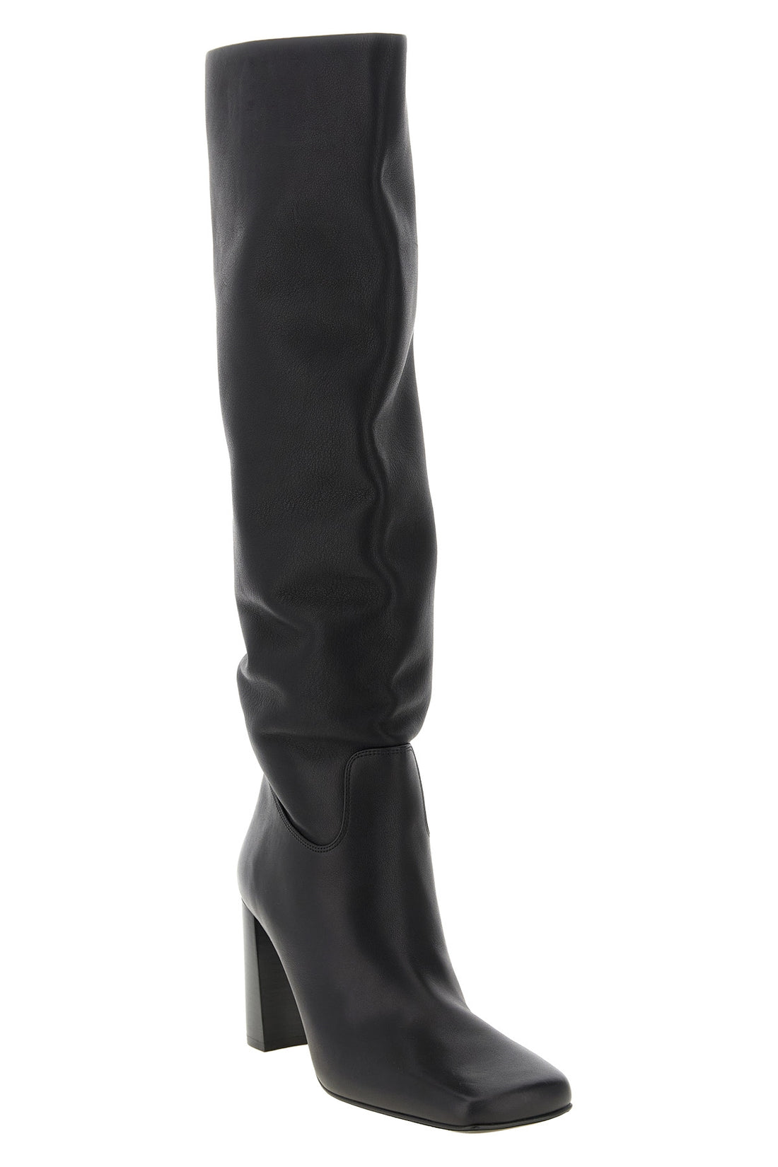 KHAITE 37 the khaite petra boot redefines vertical elegance through a rigorous silhouett