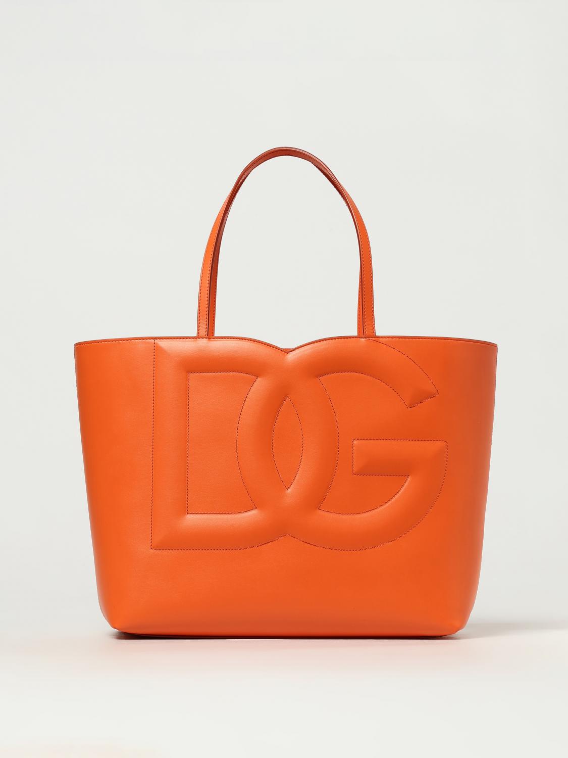 DOLCE &amp; GABBANA OS bag in leather with monogram