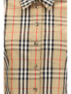 stretch cotton check shirt