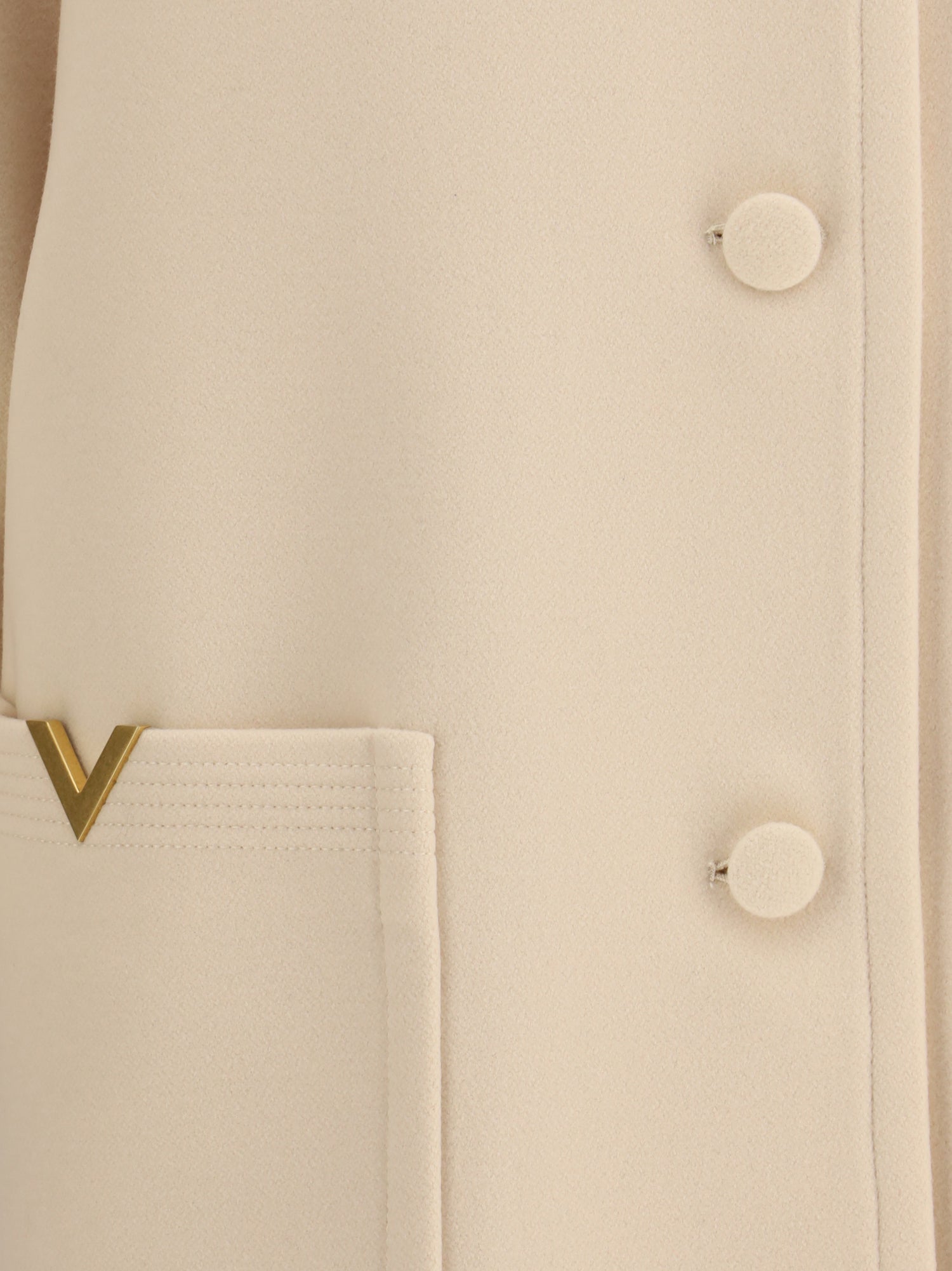 VALENTINO 44 wool drap caban