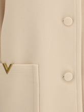 VALENTINO 44 wool drap caban