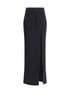 ALESSANDRA RICH 40 tweed long skirt 
