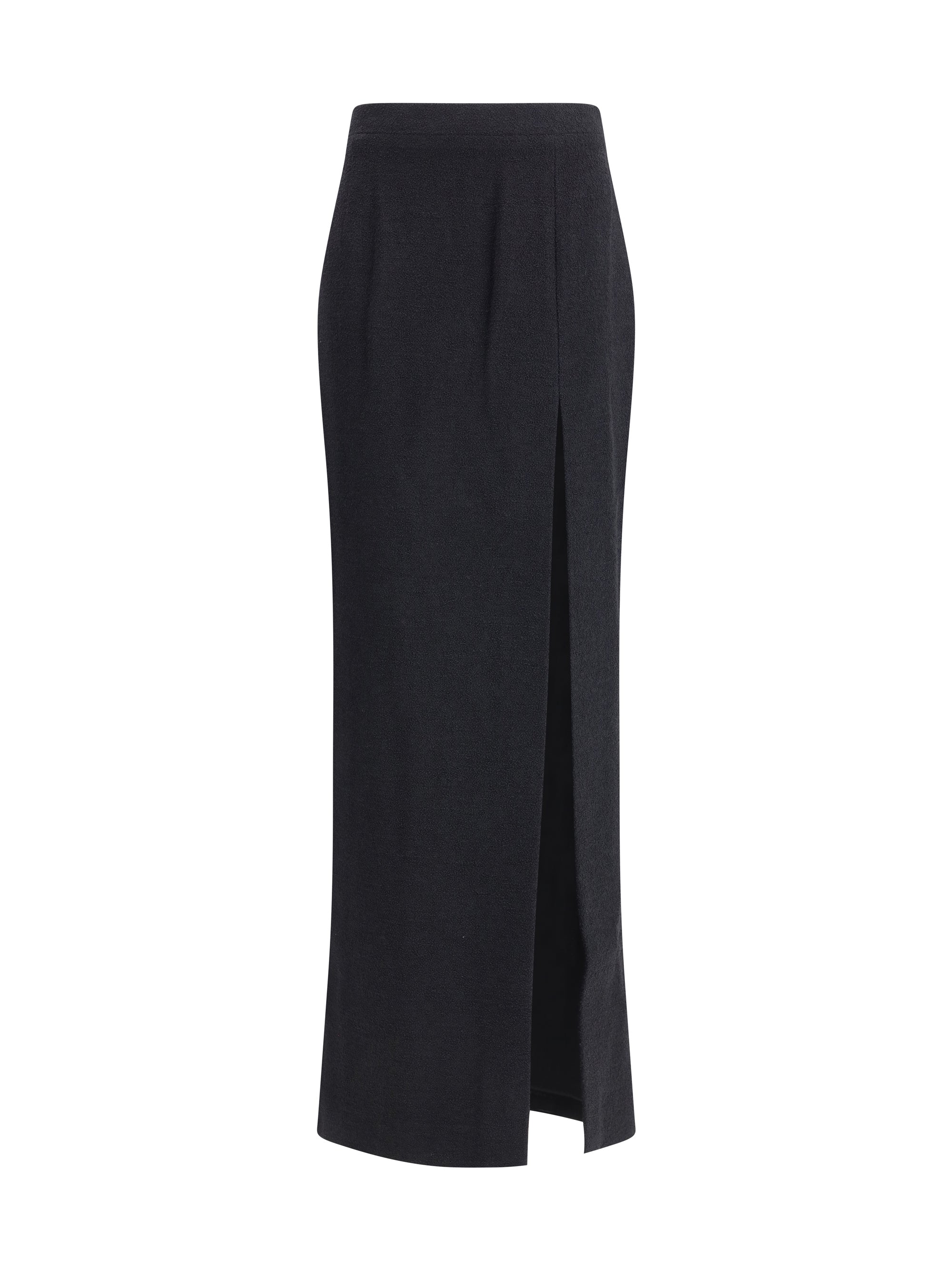 tweed long skirt