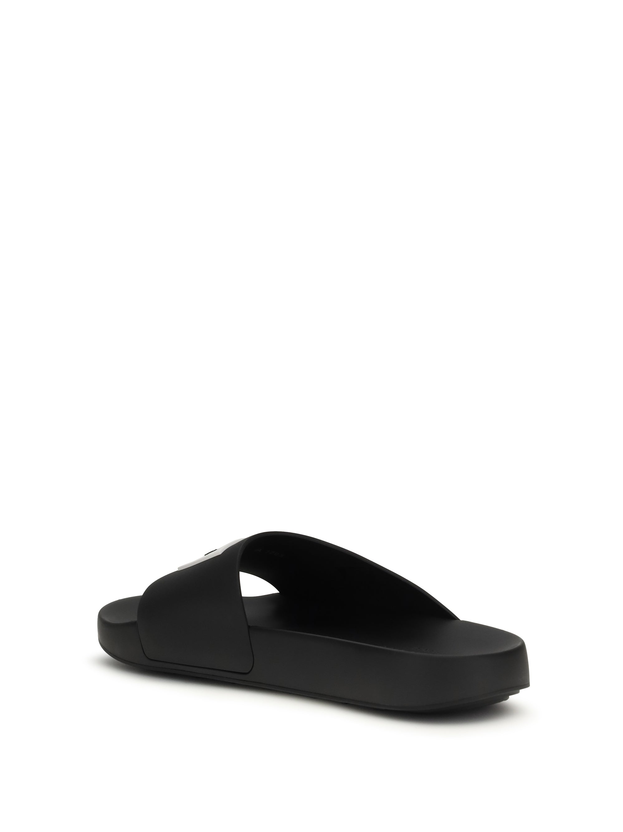 rubber logo slippers