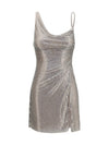 sequins draped dress