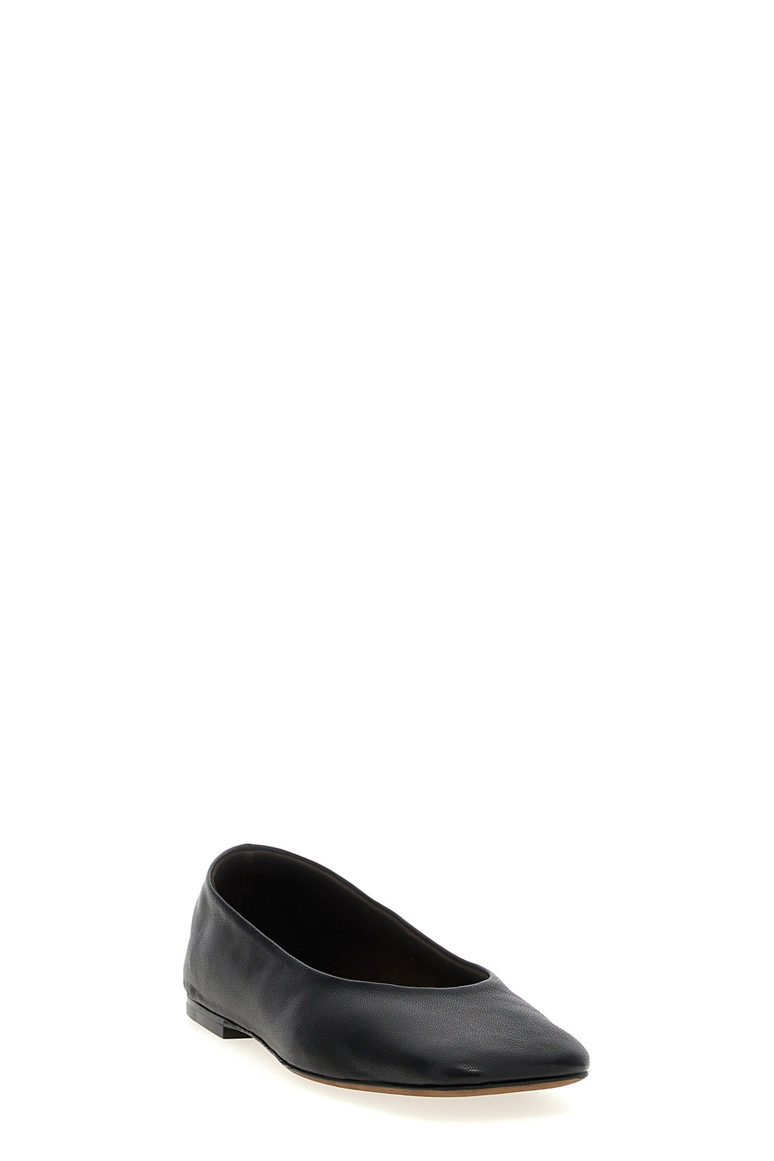 THE ROW 41 square nappa ballet flats