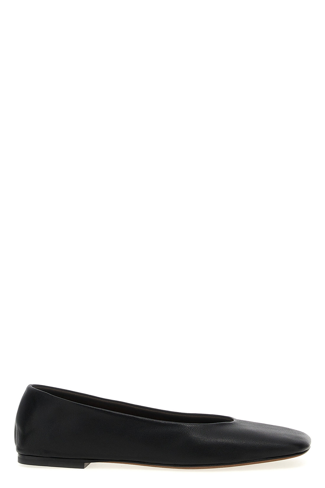 THE ROW 41 square nappa ballet flats