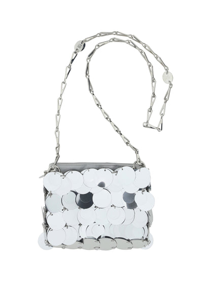 RABANNE OS sparkle nano shoulder bag