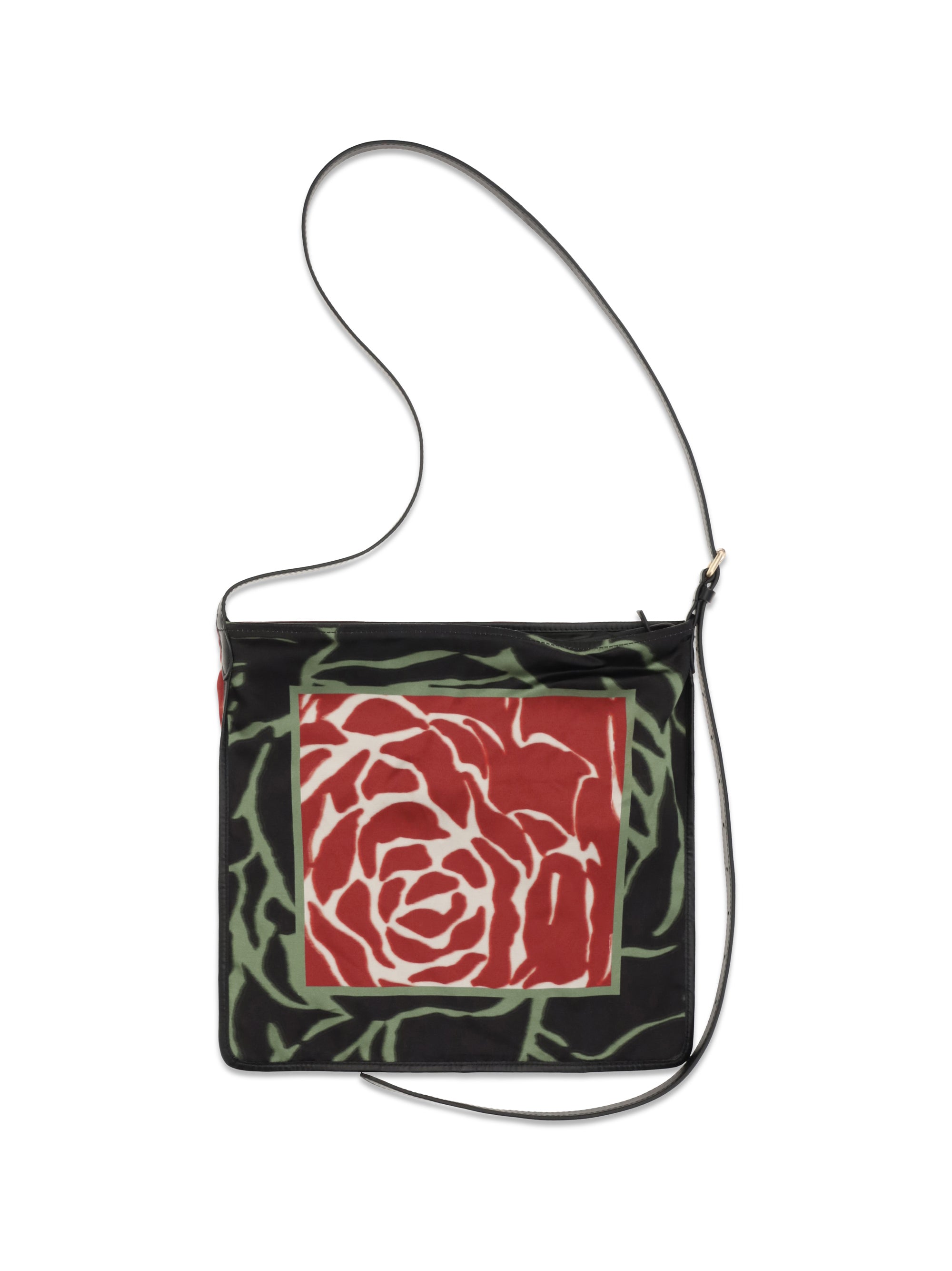DRIES VAN NOTEN OS scarf print shoulder bag