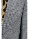 prince of wales single breasted blazer