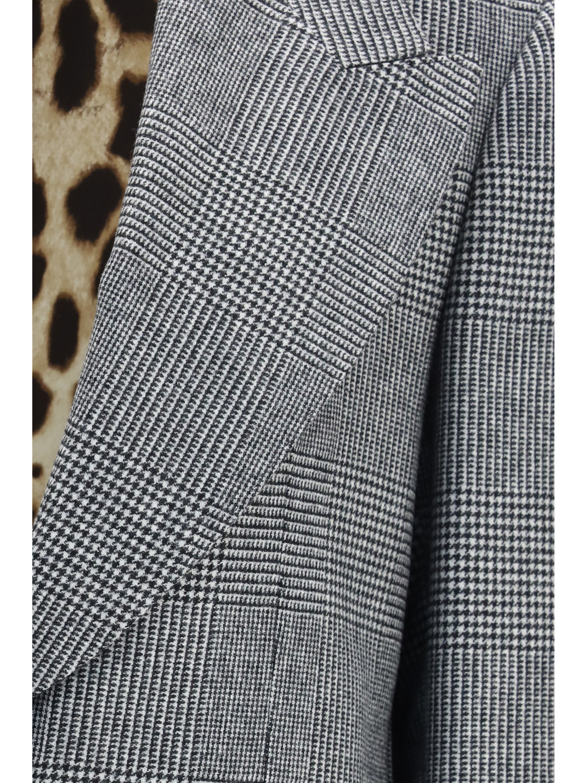 prince of wales single breasted blazer