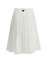 PRADA 38 pleated jersey skirt