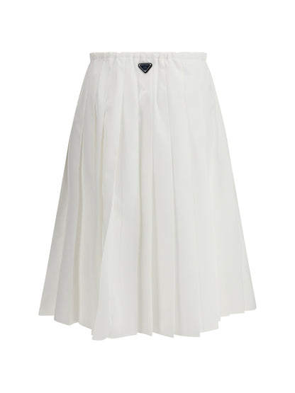 PRADA 38 pleated jersey skirt